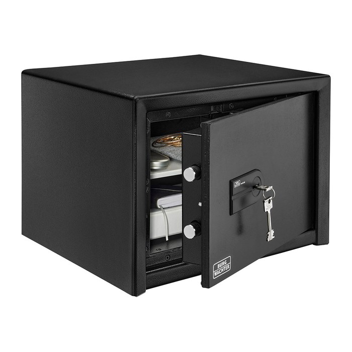 BURG WÄCHTER Möbeltresor PRS 520 K Sicherheitsstufe S2 nach EN14450 mit Feuerschutz schwarz 49,5 x 44,5 x 36,0 cm