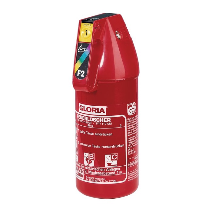 GLORIA F2GM Feuerlöscher Pulver 2,0 kg