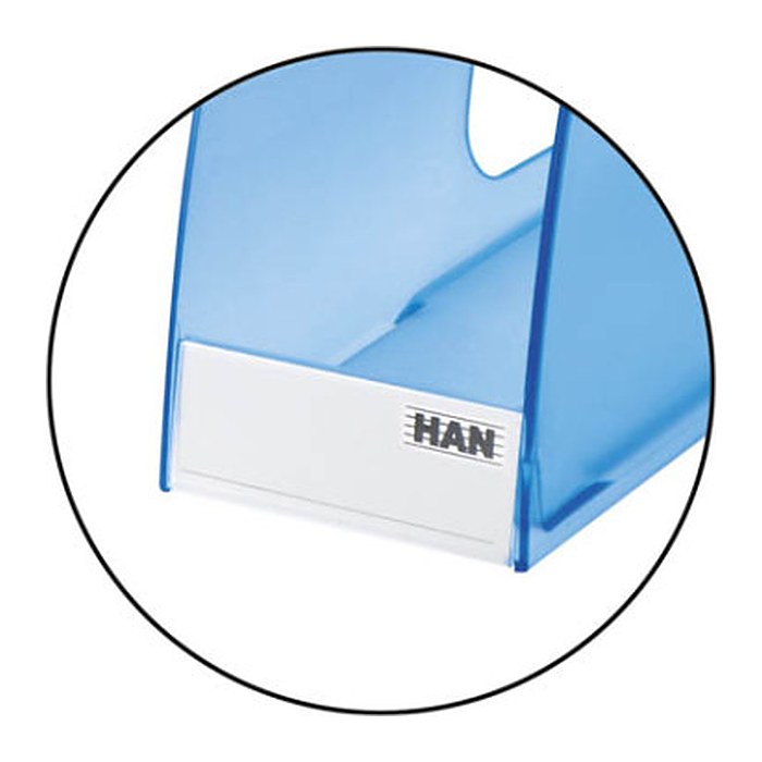 HAN Beschriftungsschilder mit Clip transparent, 10 St.