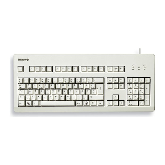 CHERRY MX3000 Tastatur Wired DE MX Blau 1.75m hellgrau