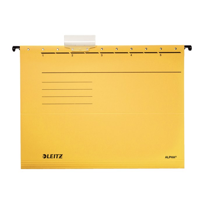 LEITZ Hängemappen ALPHA® 1985 gelb, 5 St.