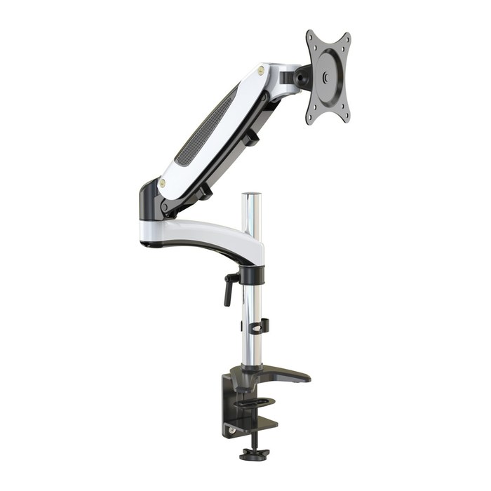 ergoleben Monitor-Halterung GS130TK EL0002 weiß, schwarz, silber für 1 Monitor, Tischklemme