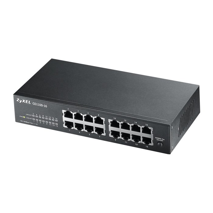 Zyxel GS1100-16 16-Port Gigabit Unmanaged Switch V4