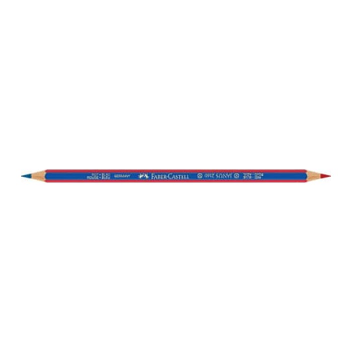 FABER-CASTELL Farbstift JANUS rot/blau