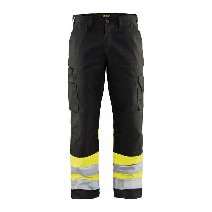 BLAKLÄDER® unisex Warnschutzhose 1564 schwarz, gelb Größe 62