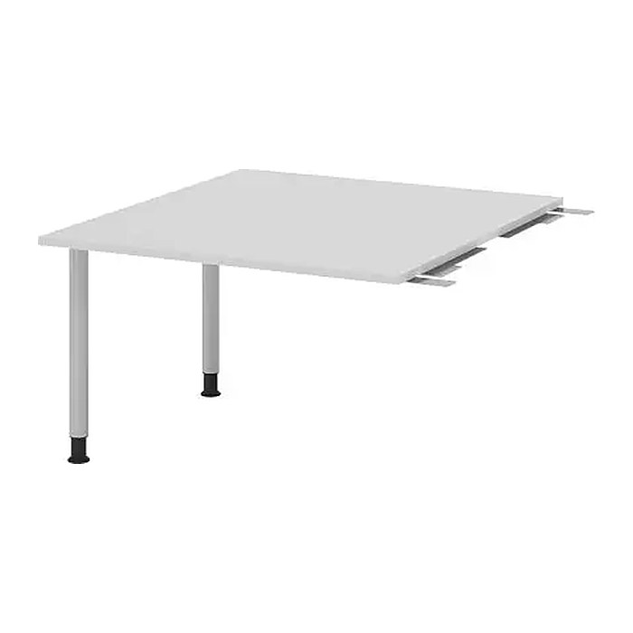 HAMMERBACHER Verbindungsplatte höhenverstellbar KT12C lichtgrau, silber rechteckig 120,0 x 130,0 x 72,0 - 74,0 cm