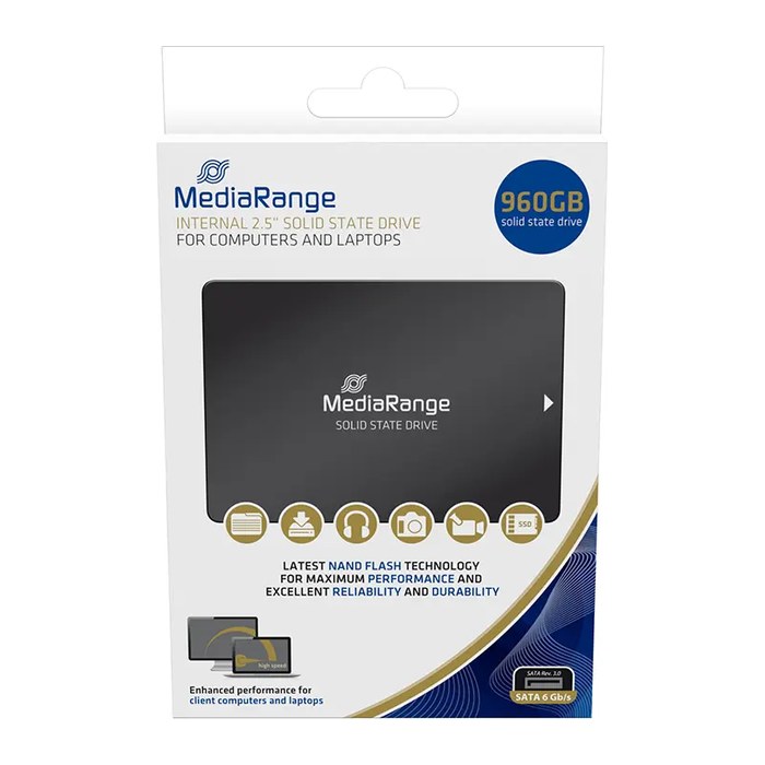 MediaRange 2,5" 960GB SSD SATA 3 TLC NAND intern
