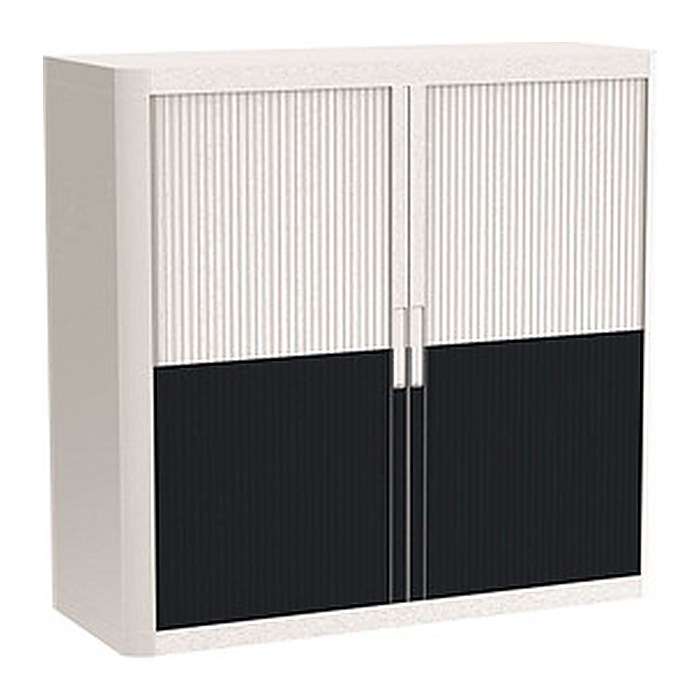 PAPERFLOW easyOffice Classic Chic Rollladenschrank 61440 2 Fachböden 110,0 x 41,5 x 104,0 cm
