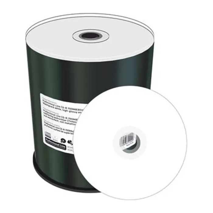 MediaRange CD-R 700MB 100pcs Waterguard weiß wasserfest