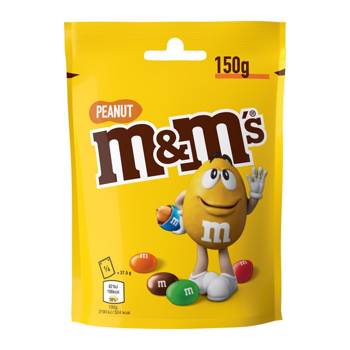 m&m's PEANUT Schokobonbons 150,0 g, 1 St.