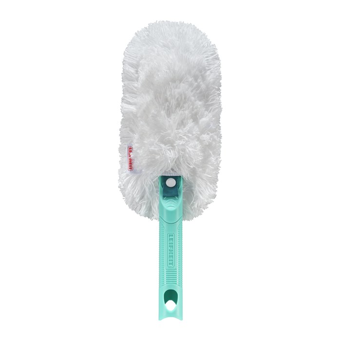 LEIFHEIT Staubwischer SUPERDUSTER weiß/türkis Kunststoff 12,0 cm breit