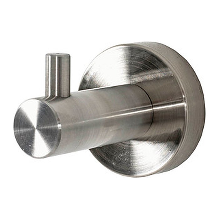 HAKU Möbel Garderobenhaken mit 1 Haken silber, 1 St.