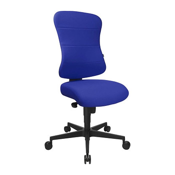 Topstar Bürostuhl Art Comfort, SP800T38 Stoff blau, Gestell schwarz