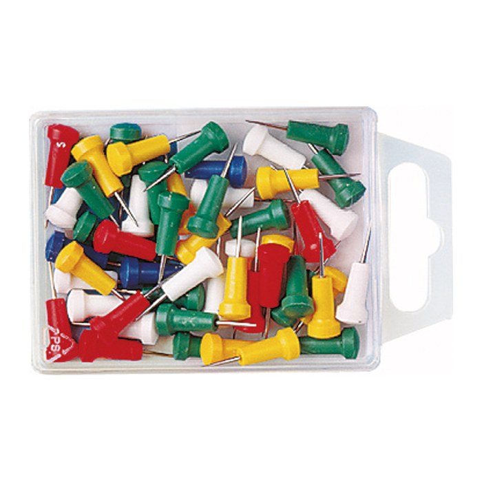 WEDO Pinnnadeln farbsortiert, 50 St.