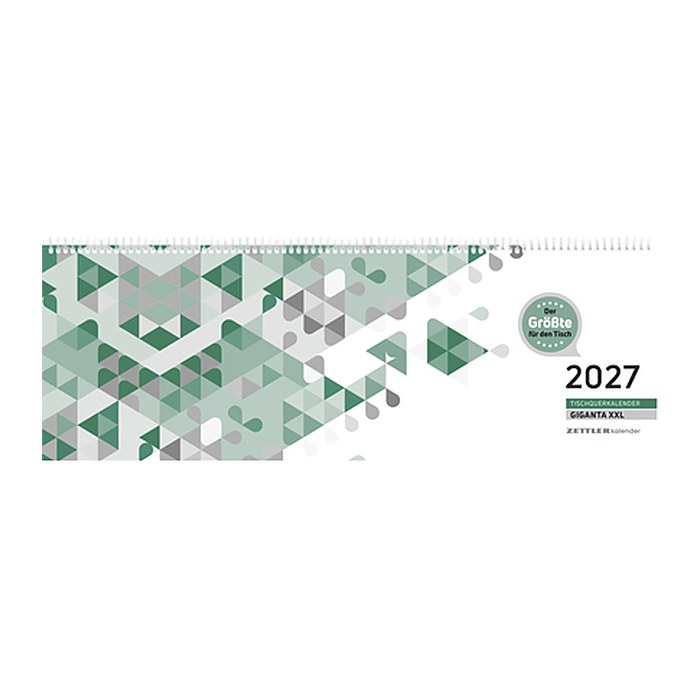 ZETTLER KALENDER Tischquerkalender Giganta XXL 2027, 1 St.