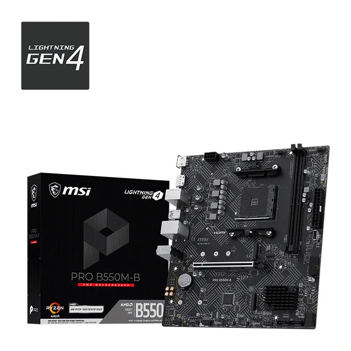 MSI B550M-B (B550,AM4,mATX,AMD)