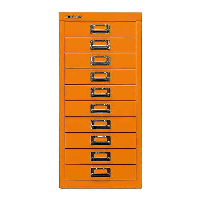 BISLEY MultiDrawer™ L2910 Schubladenschrank orange 10 Schubladen 27,8 x 38,0 x 59,0 cm, 1 St.
