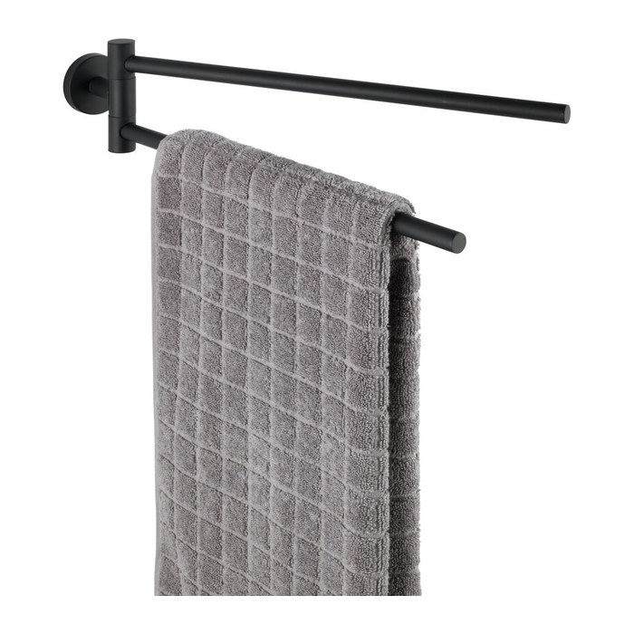 WENKO Handtuchhalter Bosio schwarz, matt, 1 St.