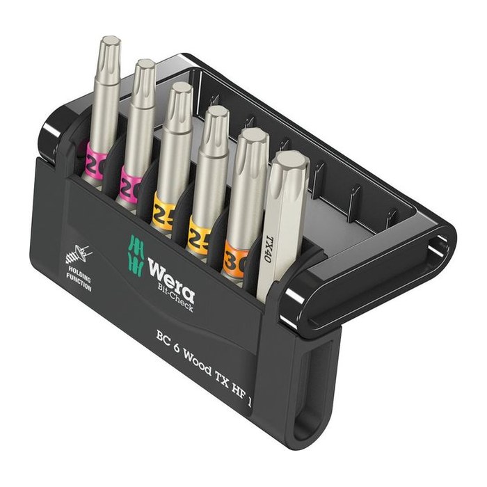 Wera Bit-Set 6 Wood TX HF 1, 6-tlg.