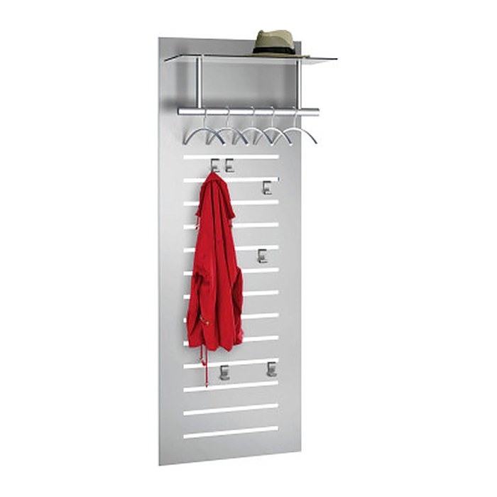 Kerkmann Wandgarderobe tec-art  32606614 silber Metall 6 Haken 60,0 x 170,0 cm, 1 St.