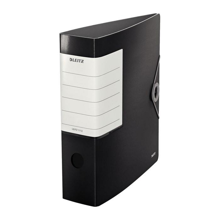 LEITZ Solid 1112 Ordner schwarz Kunststoff 8,2 cm DIN A4, 1 St.