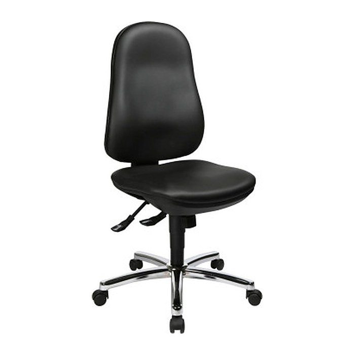 Topstar Bürostuhl Support® SY, 8559 D10 Kunstleder schwarz, Gestell chrom