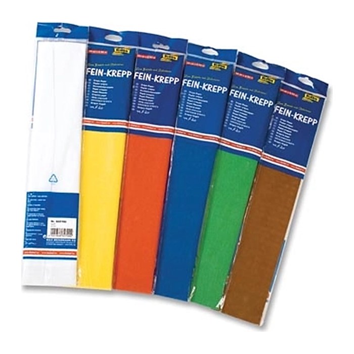 folia Krepppapier farbsortiert 32,0 g/qm 10 St.