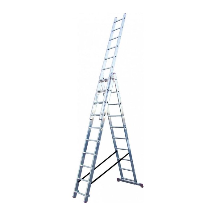 KRAUSE Vielzweckleiter CORDA silber 3x 7 Sprossen, H: 195,0 cm