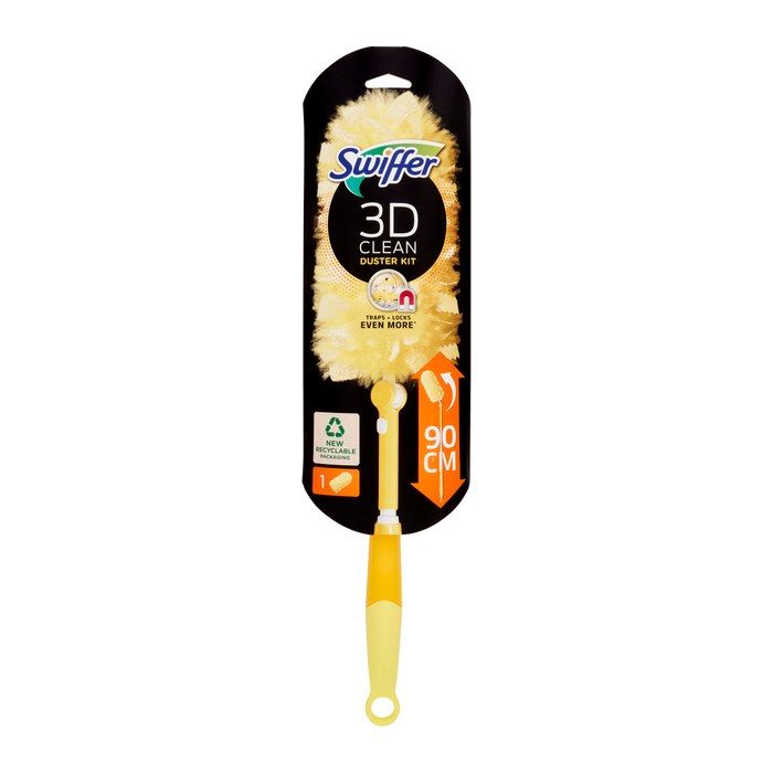 Swiffer 3D CLEAN DUSTER KIT Staubfangtücher Mikrofaser, 1 Set