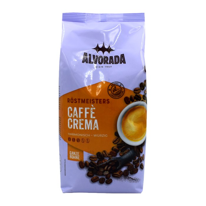 ALVORADA Caffé Crema Kaffeebohnen, Arabica- und Robustabohnen 1 kg