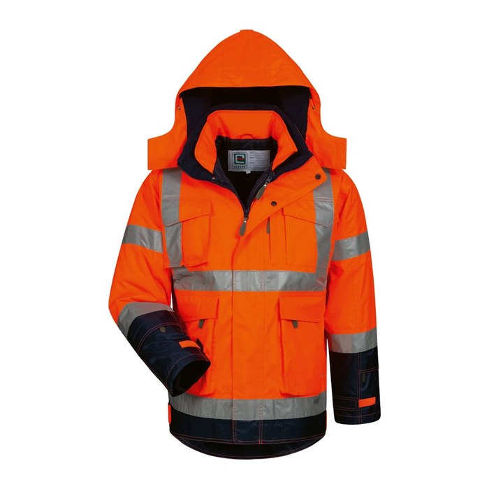 elysee® unisex Warnjacke PHILIPP orange, marine Größe M