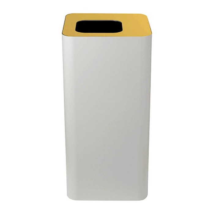 TKG Pure Mülleimer 100,0 l weiß, gelb, 1 St.
