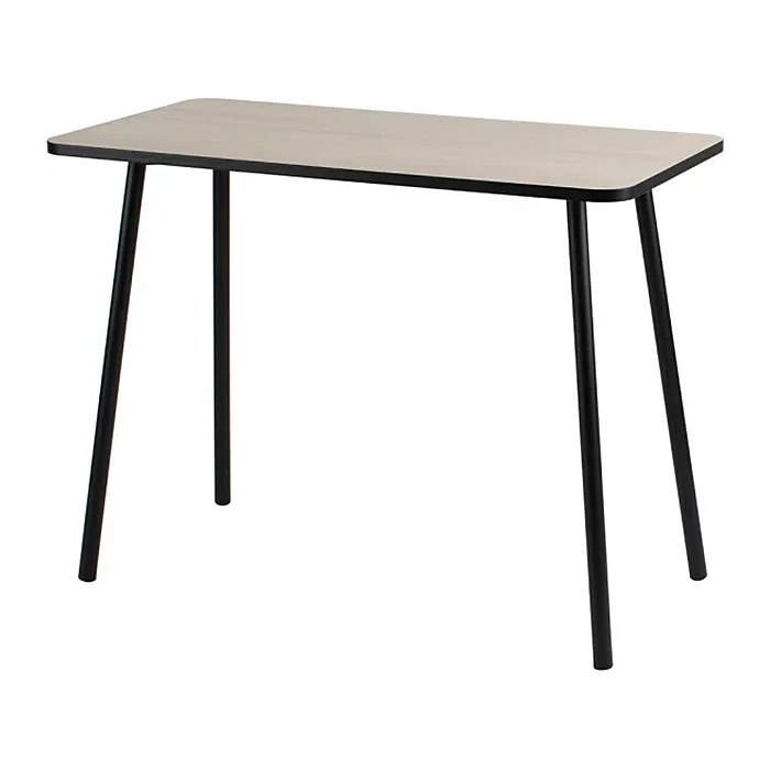 PAPERFLOW easyHome HOPM Schreibtisch eiche rechteckig, 4-Fuß-Gestell schwarz 114,0 x 60,0 cm