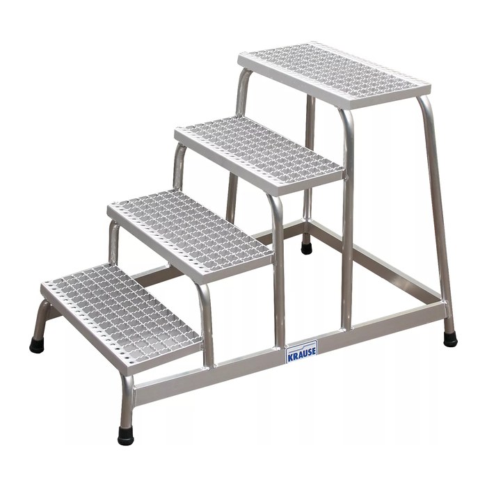 KRAUSE Montagetritt STABILO silber 4 Stufen, H: 114,0 cm