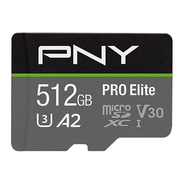 SD MicroSD XC Card 512GB PNY Pro Elite retail