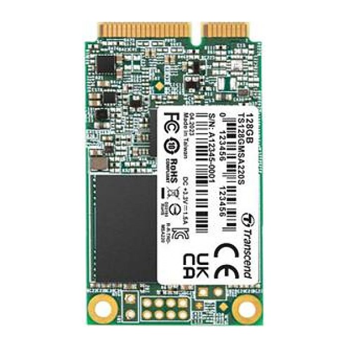 SSD 128GB Transcend MSA220S mSATA 3D NAND, SATA3