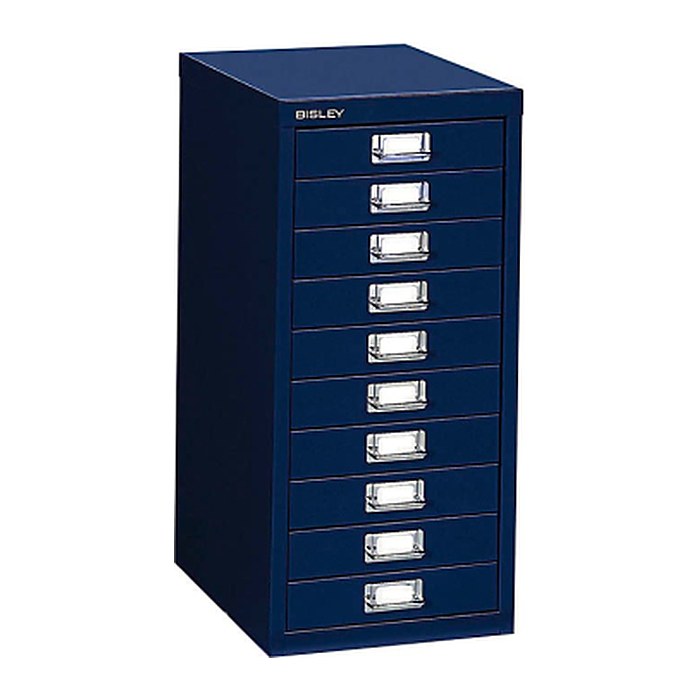BISLEY MultiDrawer™ L2910 Schubladenschrank oxfordblau 10 Schubladen 27,8 x 38,0 x 59,0 cm, 1 St.