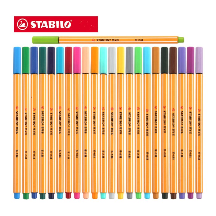 STABILO point 88 Fineliner gelb 0,4 mm, 1 St.