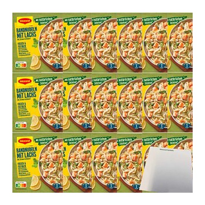 Maggi® Bandnudeln mit Lachs Sauce 18x 3 Portionen, 18 St.