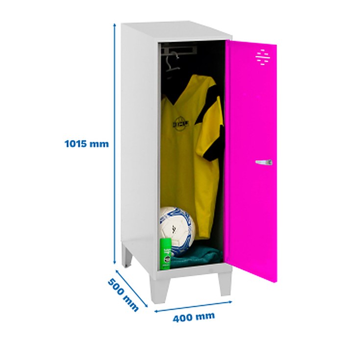 Simonrack Spind SIMONLOCKER DISM grau, pink 8425437121616, 1 Schließfach 40,0 x 50,0 x 101,5 cm