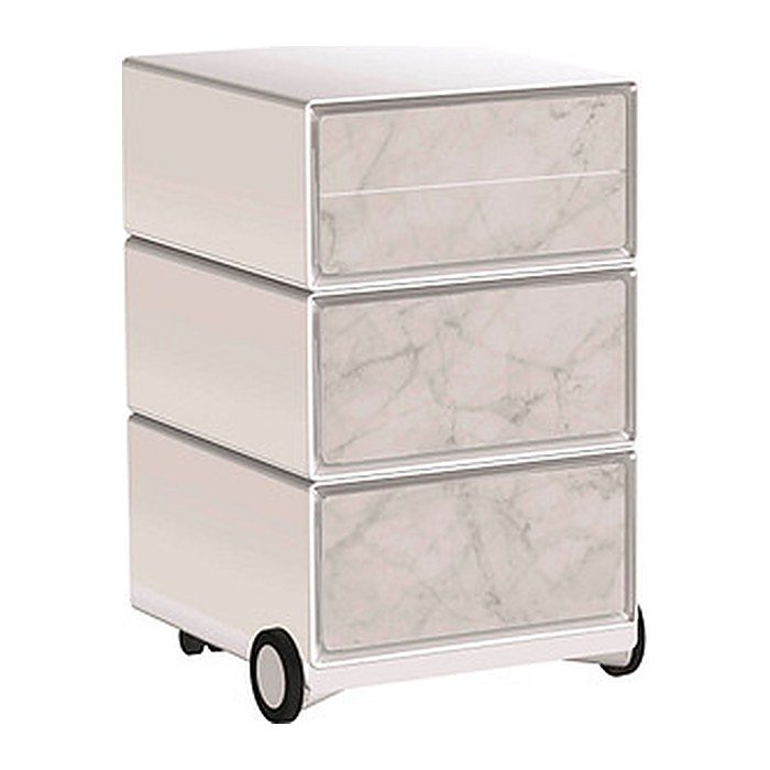 PAPERFLOW easyBox Contents Rollcontainer weiß, bunt 61957 4 Auszüge 39,0 x 43,6 x 64,2 cm