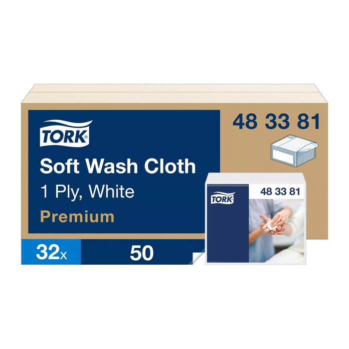 TORK Waschtücher weich Premium 1-lagig weiß, 1.600 Tücher