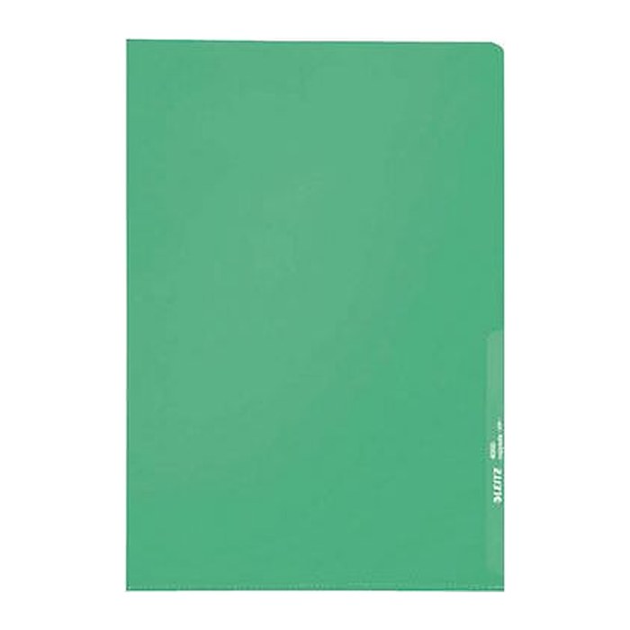 LEITZ Sichthüllen 4000 DIN A4 grün genarbt 0,13 mm, 100 St.