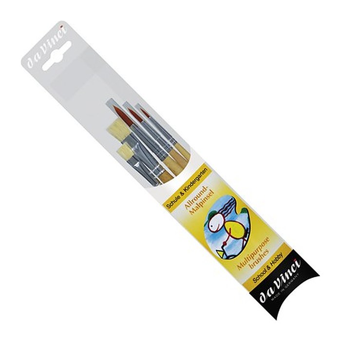 da Vinci Allround Pinsel-Set Größe 2, 4, 8, 8, 12 , 5-teilig