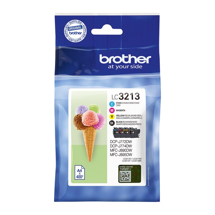 brother LC-3213VAL schwarz, cyan, magenta, gelb Druckerpatronen, 4er-Set