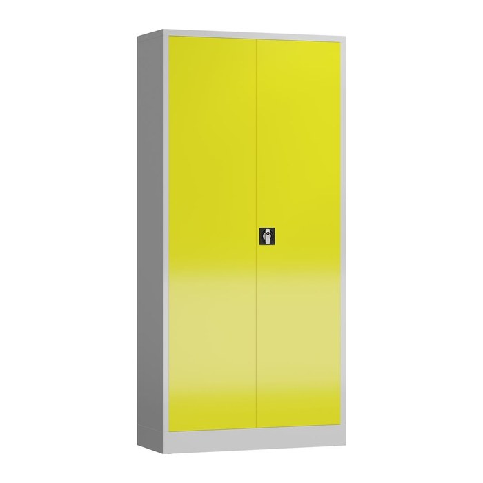 ClassiX Stahlschrank X-530366 zinkgelb, lichtgrau 4 Fachböden 92,0 x 60,0 x 194,5 cm, aufgebaut, 1 St.