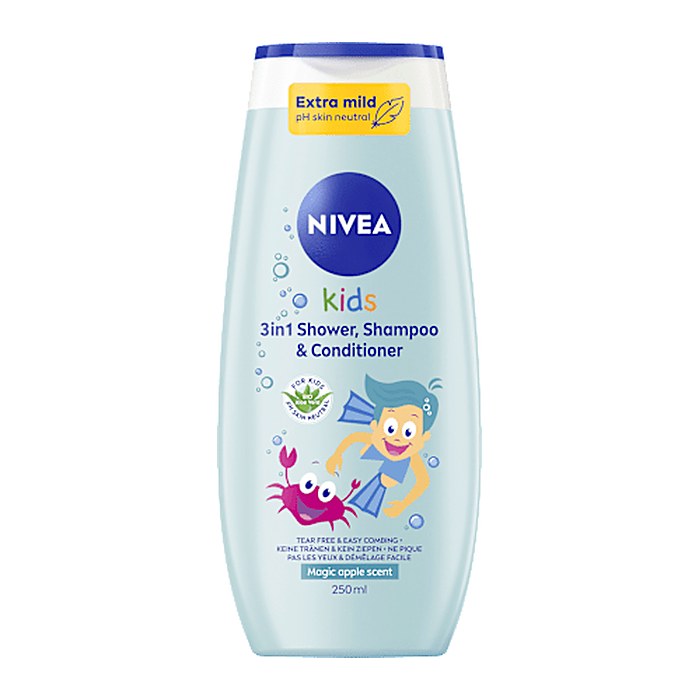 NIVEA kids 3in1 Duschgel, Shampoo & Spülung 250,0 ml