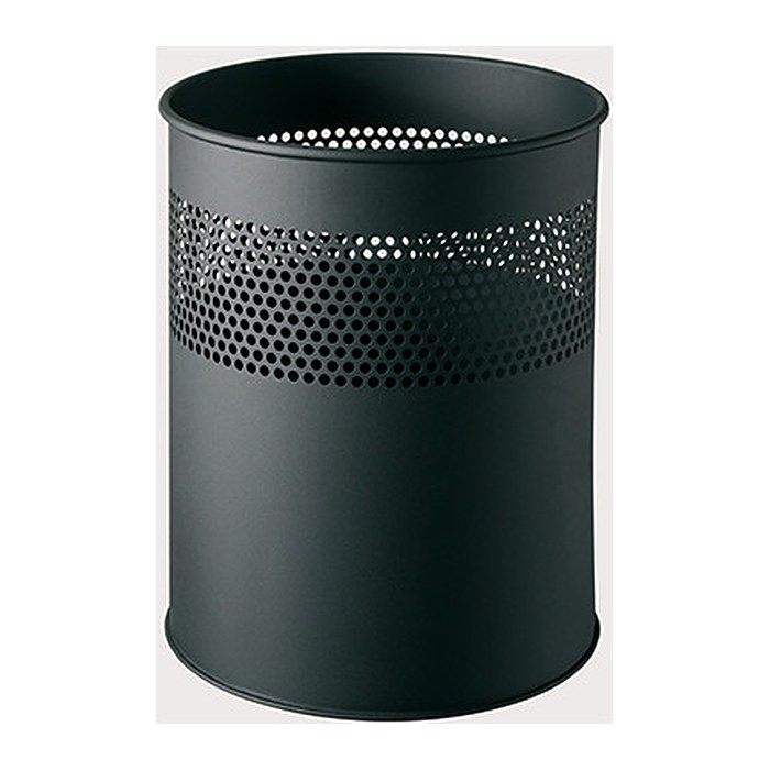 helit Papierkorb 15,0 l schwarz, 1 St.