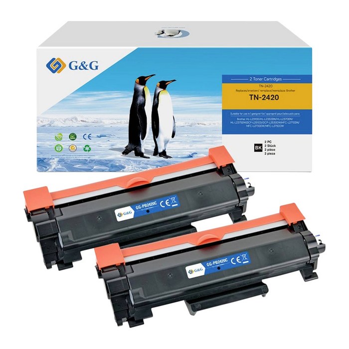 G&G XL-Toner 2er Set kompatibel mit Brother TN-2420