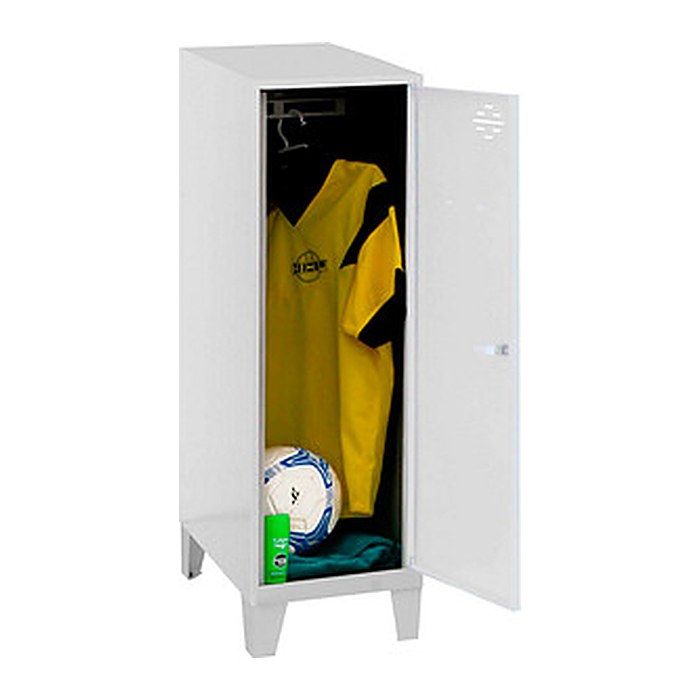 Simonrack Spind SIMONLOCKER DISM SINGLE grau, weiß 8425437120268, 1 Schließfach 30,0 x 50,0 x 101,5 cm